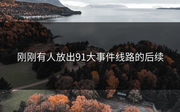 刚刚有人放出91大事件线路的后续 刚刚有人放出91大事件线路的后续